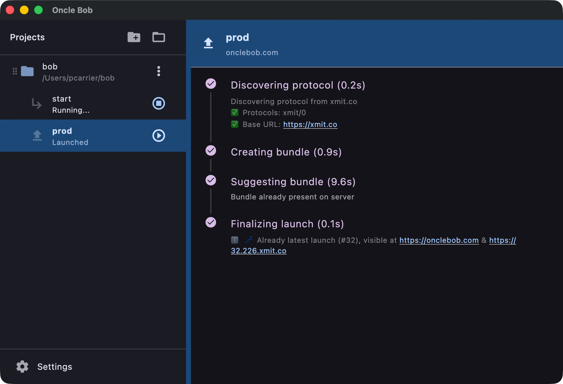App preview showing settings